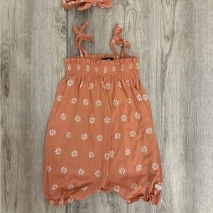 7 For All Mankind Orange Romper